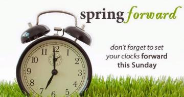 Daylight Savings Time Change This Sunday, March 13